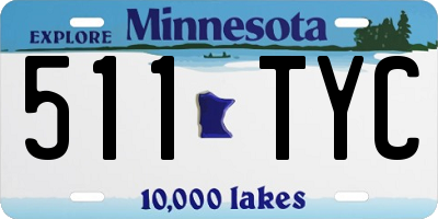 MN license plate 511TYC
