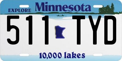 MN license plate 511TYD