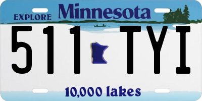 MN license plate 511TYI