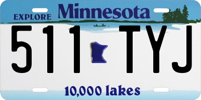 MN license plate 511TYJ