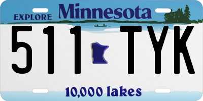 MN license plate 511TYK