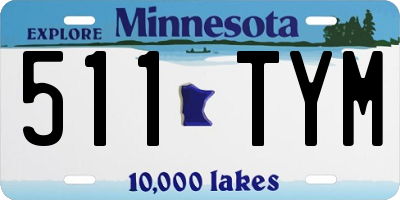 MN license plate 511TYM