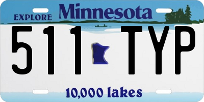 MN license plate 511TYP