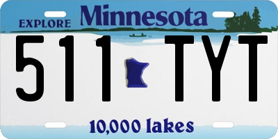 MN license plate 511TYT