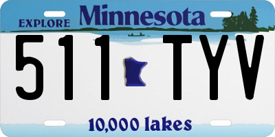 MN license plate 511TYV