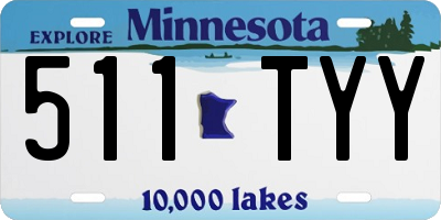 MN license plate 511TYY