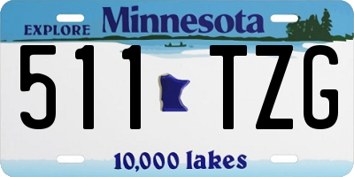 MN license plate 511TZG