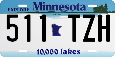 MN license plate 511TZH