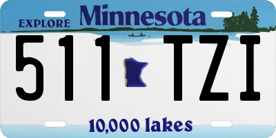 MN license plate 511TZI