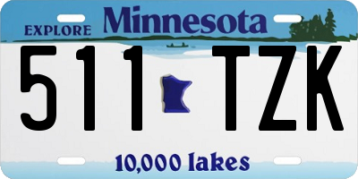 MN license plate 511TZK
