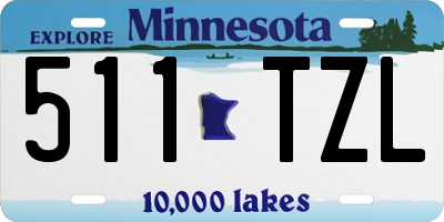MN license plate 511TZL