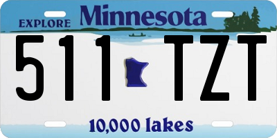 MN license plate 511TZT