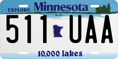 MN license plate 511UAA