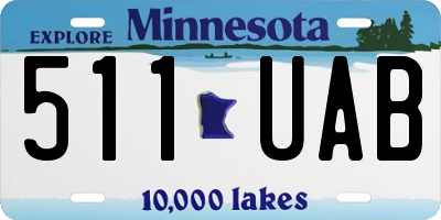 MN license plate 511UAB