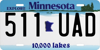 MN license plate 511UAD