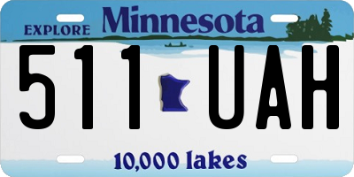 MN license plate 511UAH