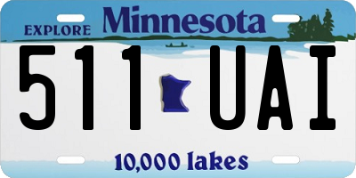 MN license plate 511UAI