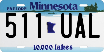 MN license plate 511UAL