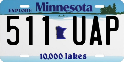 MN license plate 511UAP