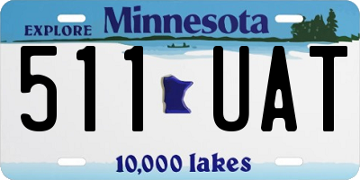 MN license plate 511UAT