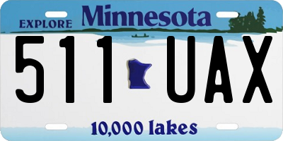 MN license plate 511UAX