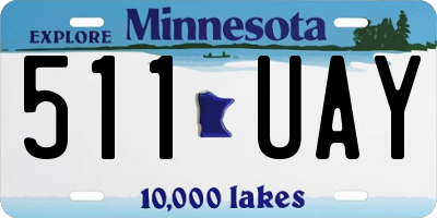 MN license plate 511UAY