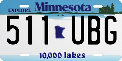 MN license plate 511UBG