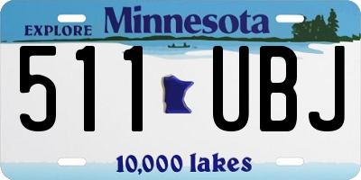 MN license plate 511UBJ