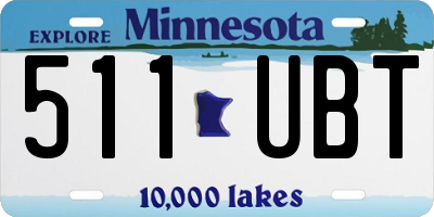 MN license plate 511UBT