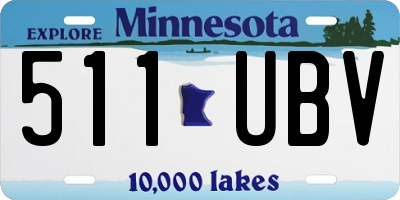 MN license plate 511UBV