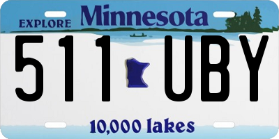 MN license plate 511UBY