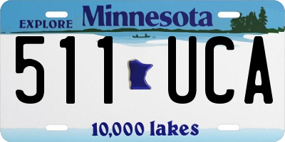 MN license plate 511UCA