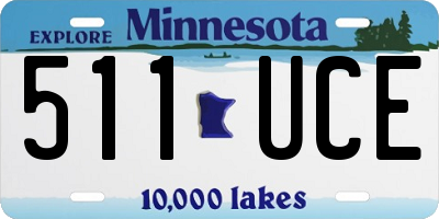MN license plate 511UCE