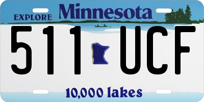 MN license plate 511UCF