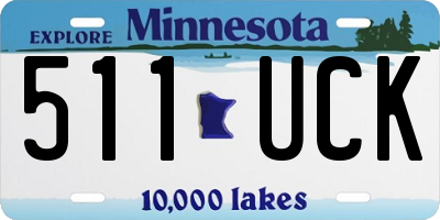 MN license plate 511UCK