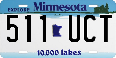 MN license plate 511UCT