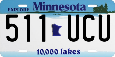 MN license plate 511UCU