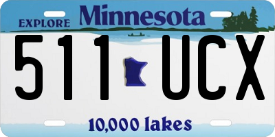 MN license plate 511UCX