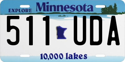 MN license plate 511UDA