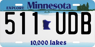 MN license plate 511UDB