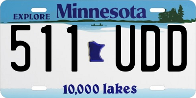 MN license plate 511UDD