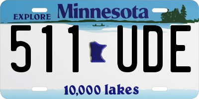MN license plate 511UDE