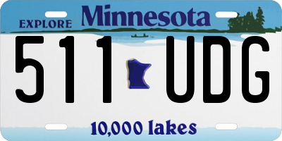 MN license plate 511UDG