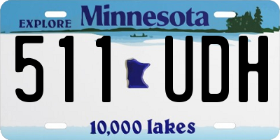 MN license plate 511UDH