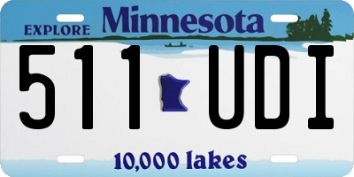 MN license plate 511UDI