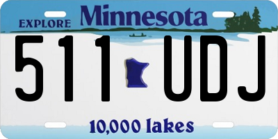 MN license plate 511UDJ
