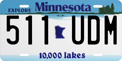 MN license plate 511UDM