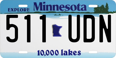 MN license plate 511UDN