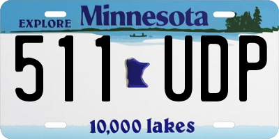 MN license plate 511UDP
