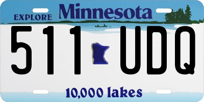 MN license plate 511UDQ